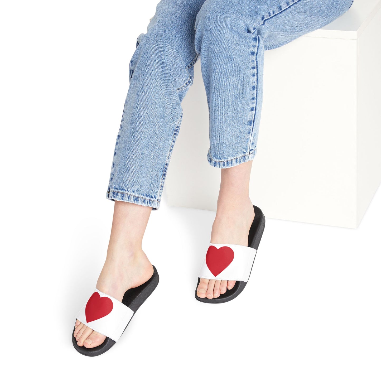Pretty Beauty by Foreign T - Deco Red Hearts Sandals