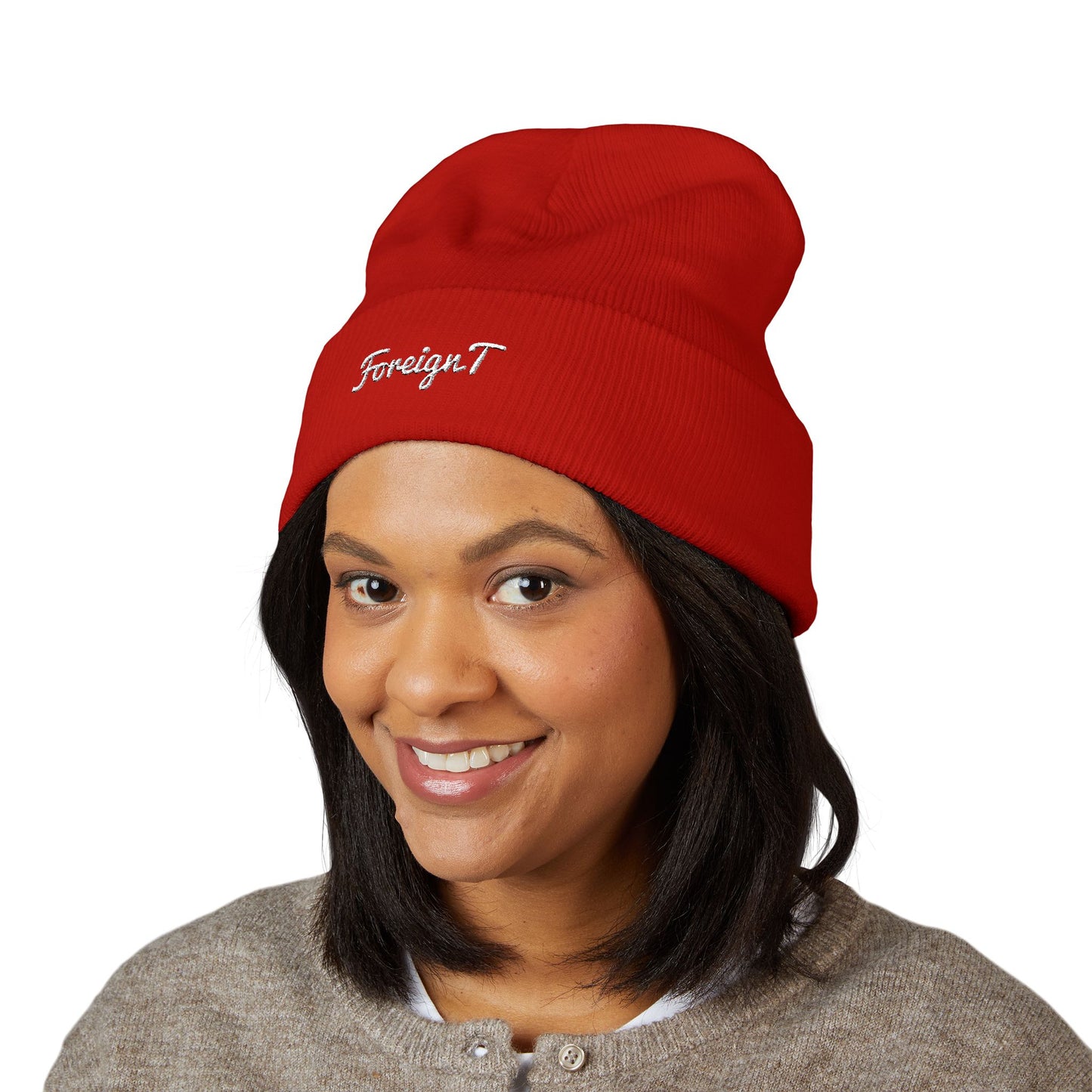 Foreign T Brand - Cuffed Beanie (Embroidery)