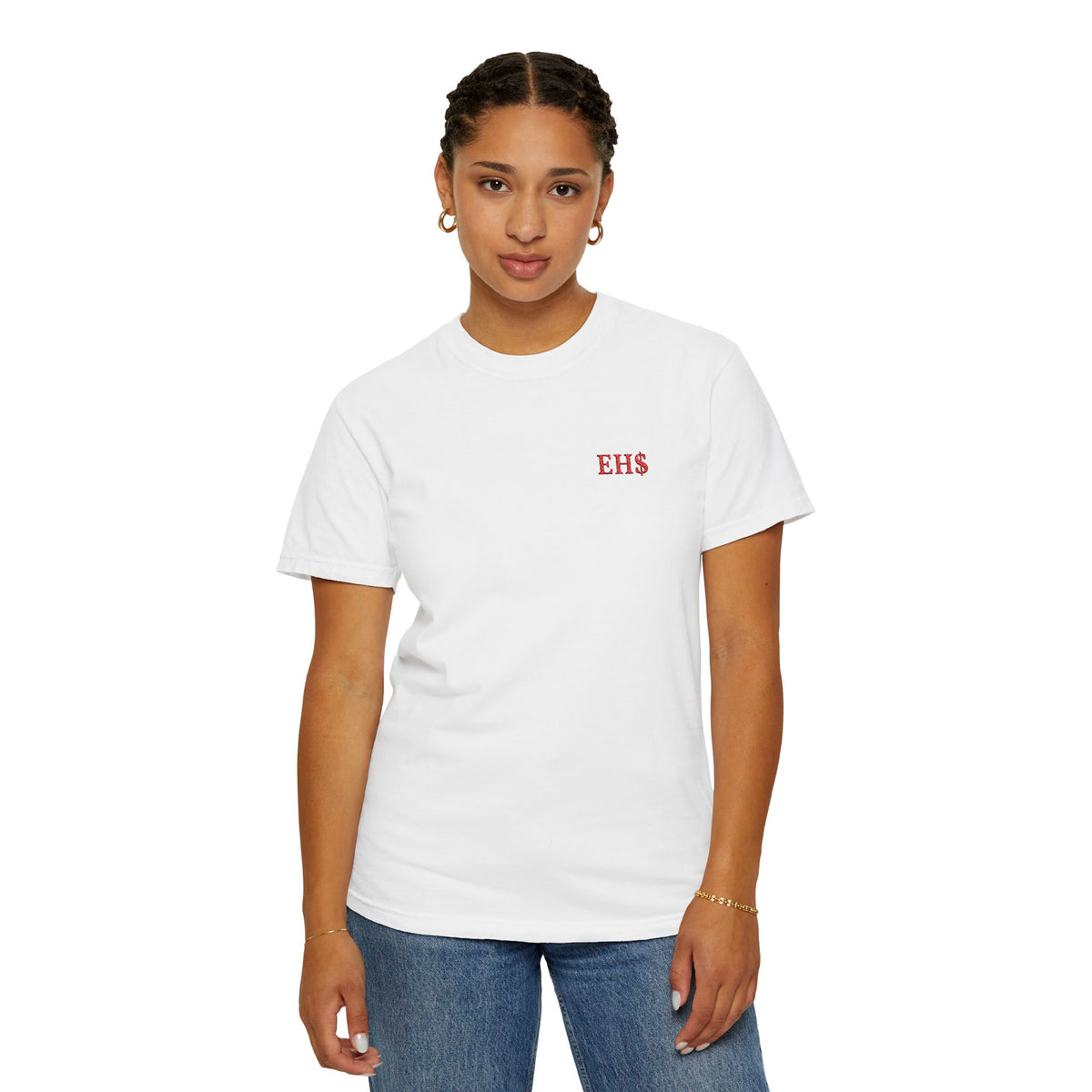 FT Signature Tee "EH$ Everyday Hussle" – Premium Embroidered T-Shirt by FT Collections