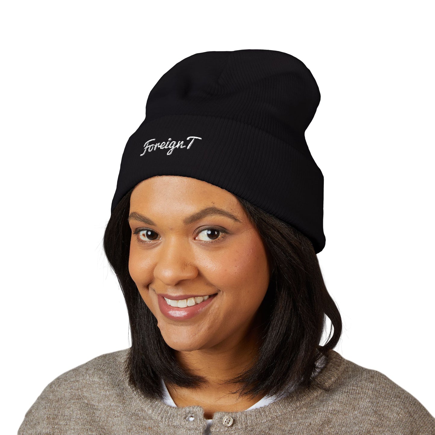 Foreign T Brand - Cuffed Beanie (Embroidery)