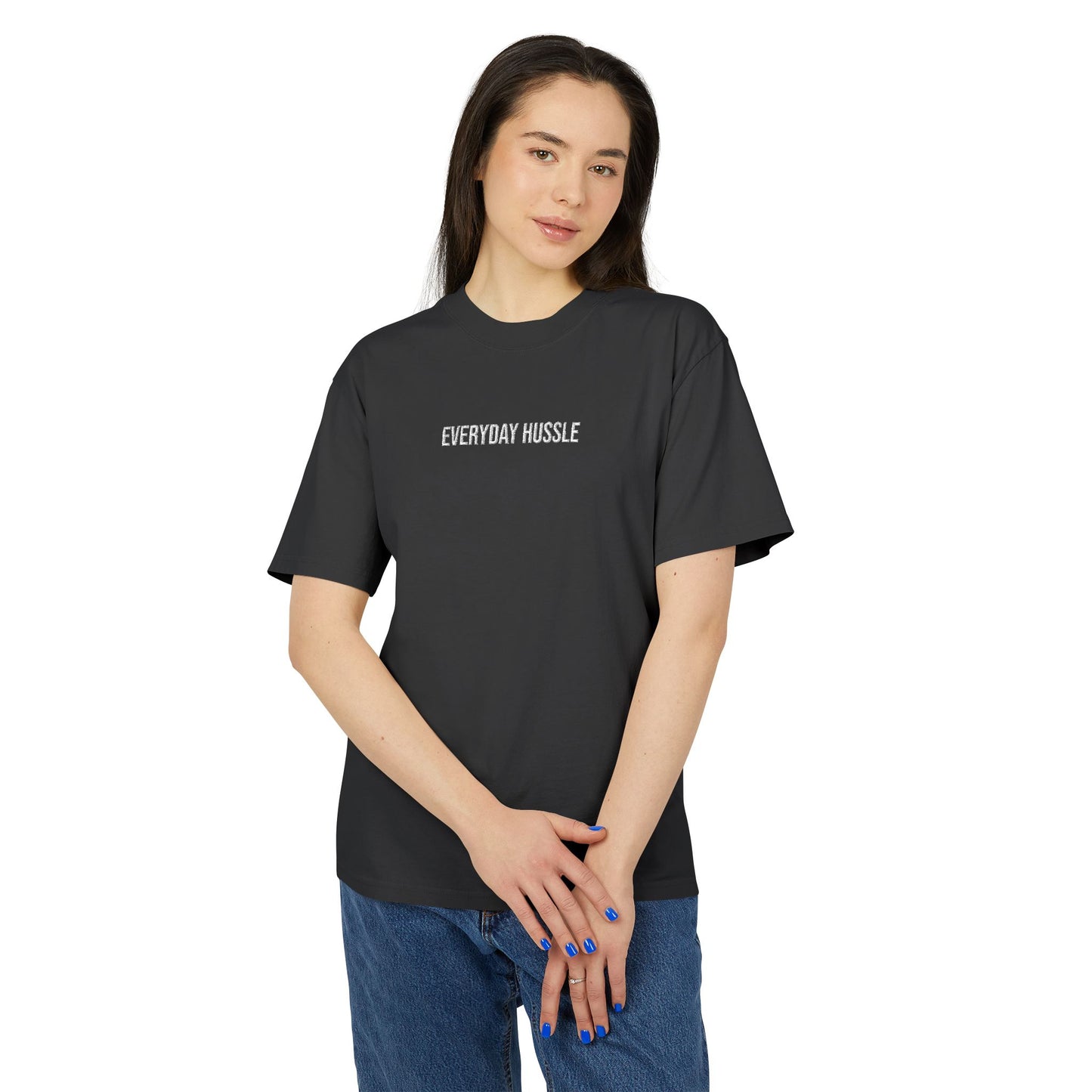 FT Signature Tee "Everyday Hussle" – Premium Embroidered T-Shirt by FT Collections