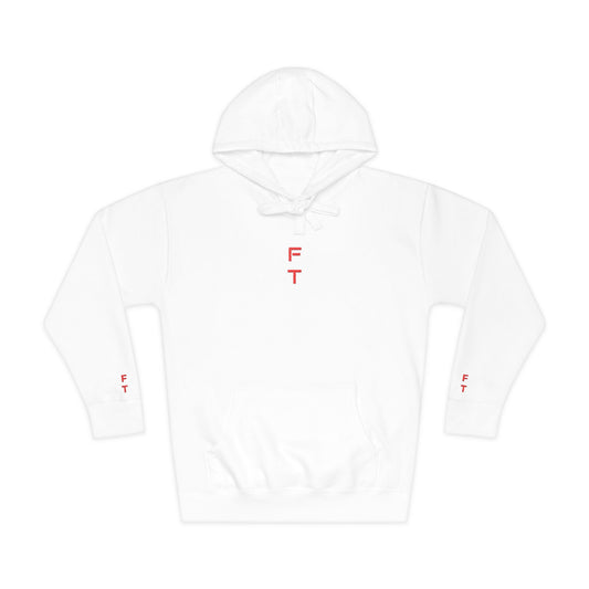 FT Cool White Hoodie – Premium Embroidered Hoodie by FT Collections