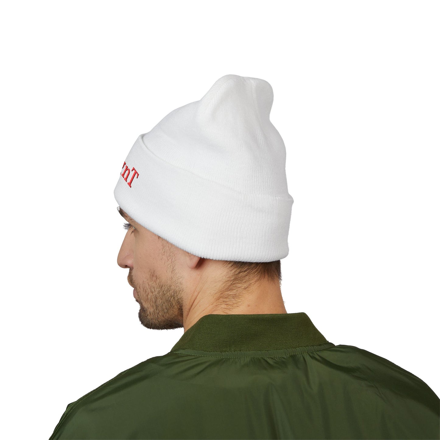 FT Cool White Signature Beanie - Premium Embroidered Beanie