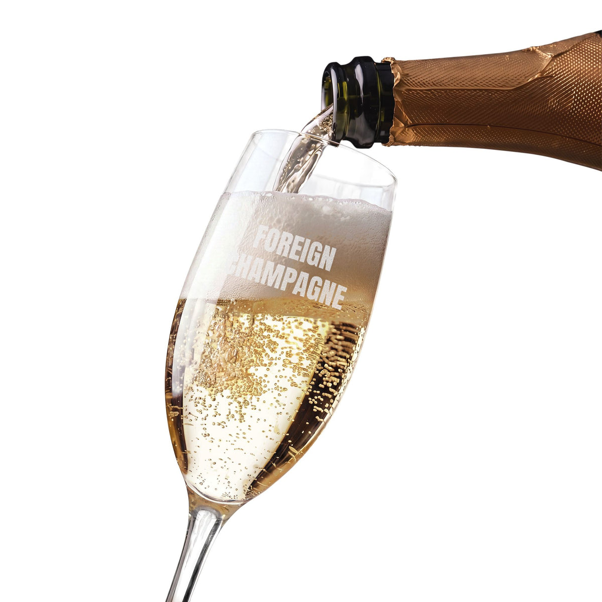 Foreign Champagne Glass, 8oz (Limited Edition Engraving)