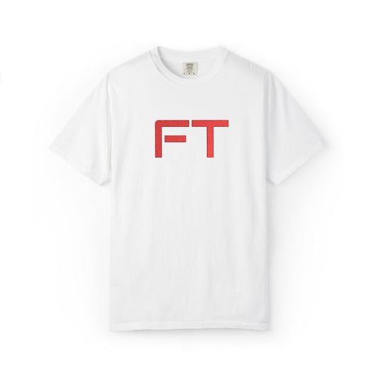FT Cool White Signature Tee – Premium Embroidered T-Shirt by FT Collections